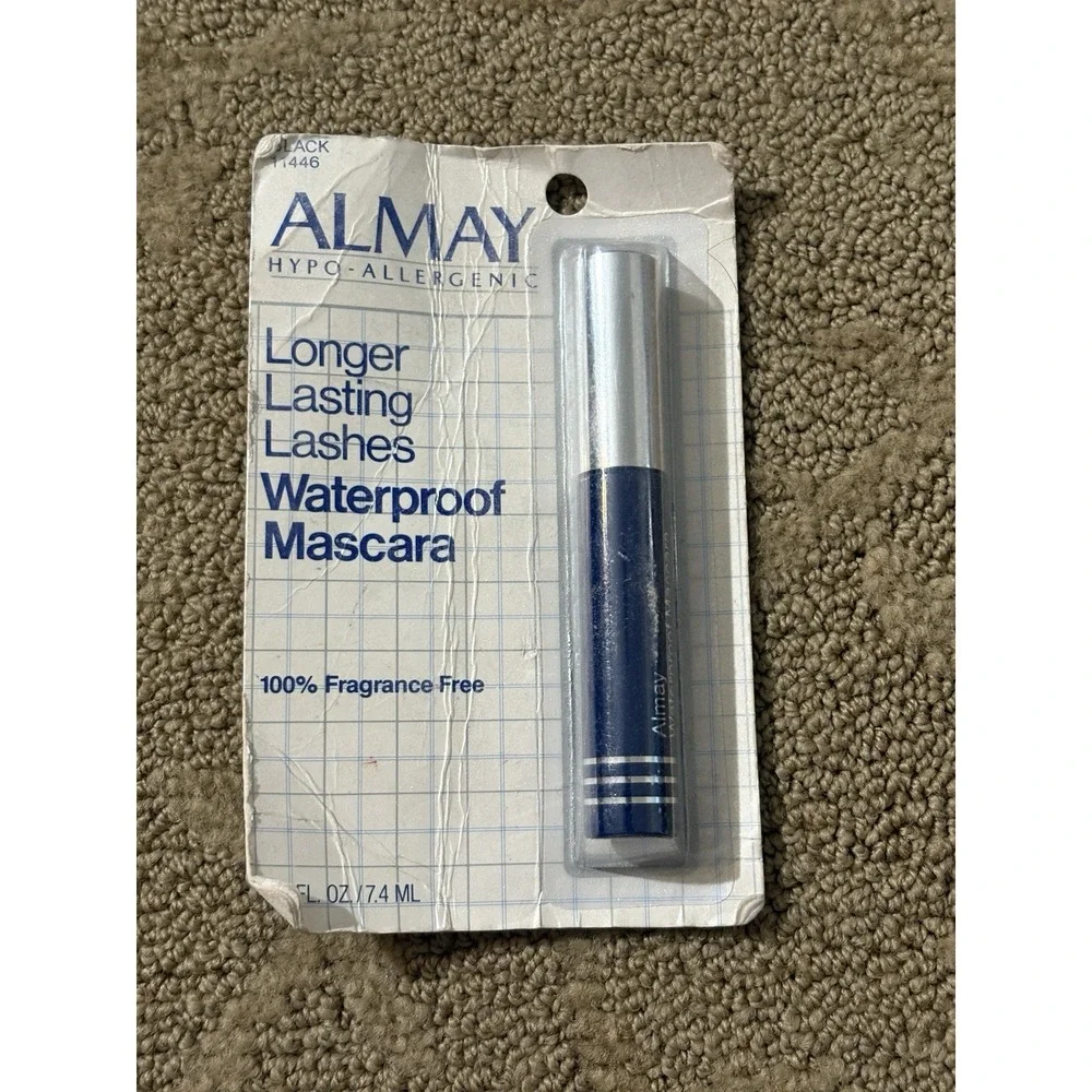 Almay Longer Lasting Lashes Waterproof Mascara Black 11446 New & Vintage, Rare
